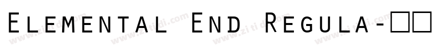 Elemental End Regula字体转换